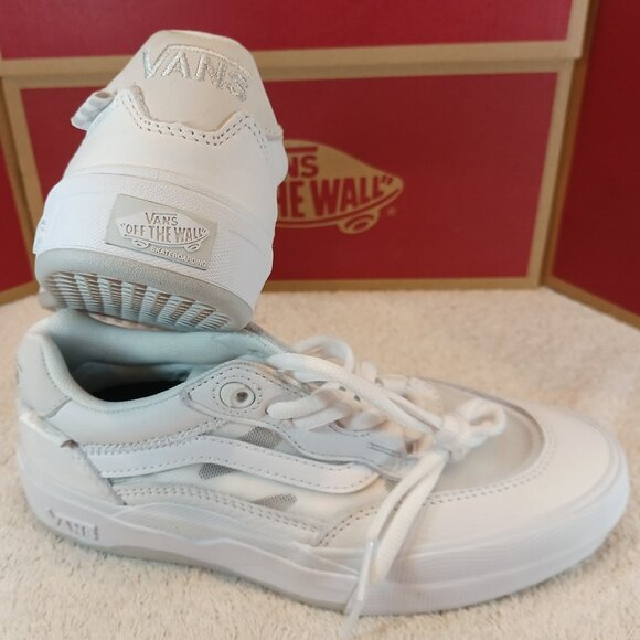 Vans Men's 3.5/Women's 5 Wayvee Triple White Suede Mesh VN0A5JIABGG - Picture 4 of 12